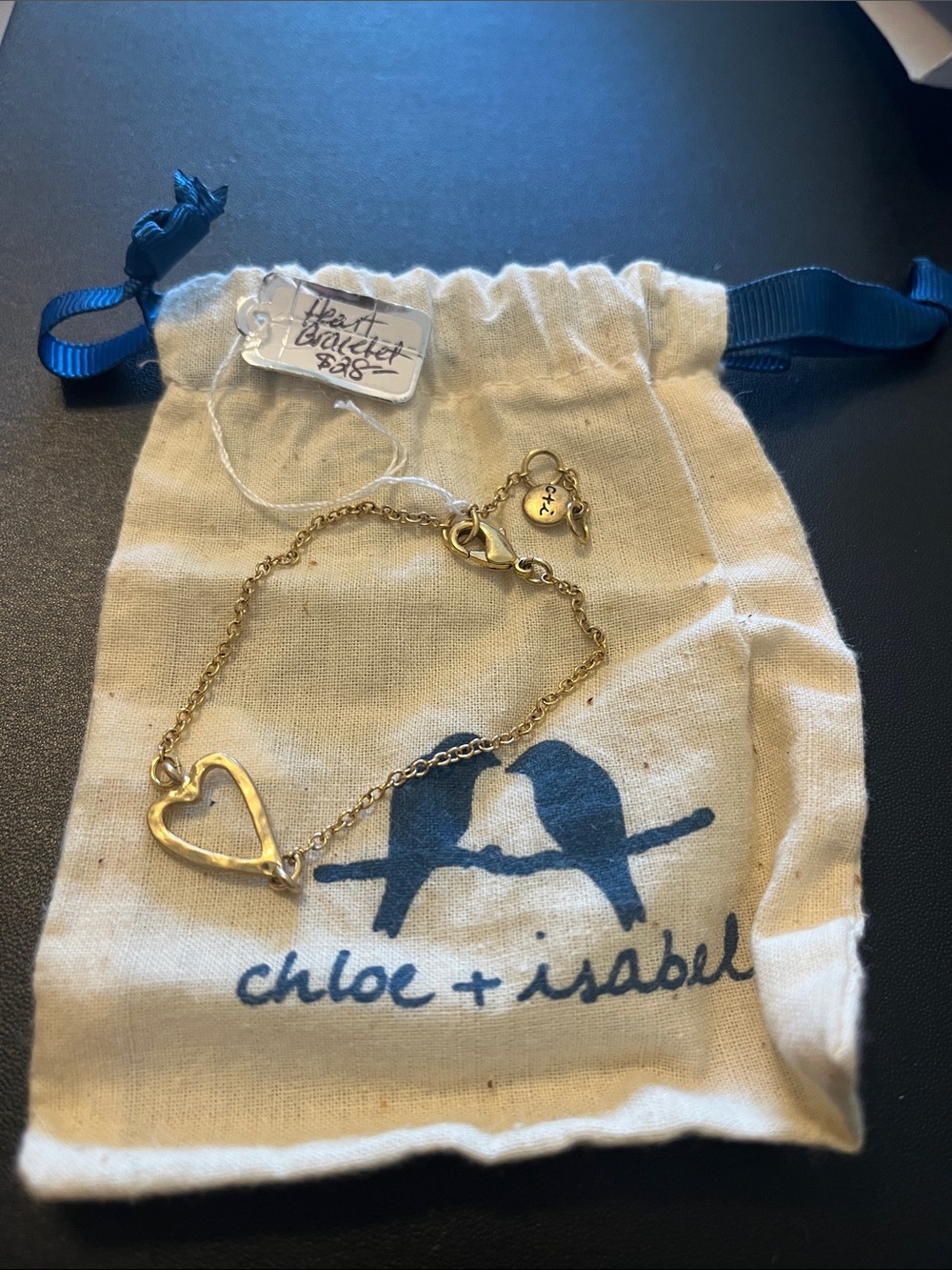 Chloe + Isabel woman Gold Open Heart Bracelet